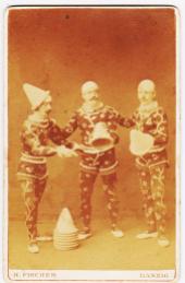 Fratelli Cianchi (Bassi) avant 1880 I Capelli Volanti du Circo Fassio programme au dessus